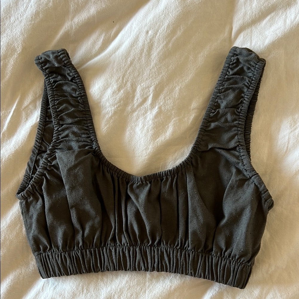 OZMA of California, Sophie Crop, size S, dark grey